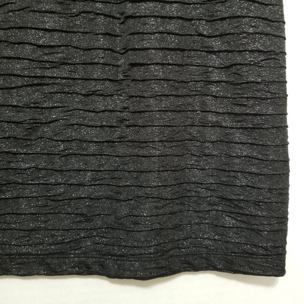 Nollie skirt Medium glittery metallic weave textured elastic pull on waist lined - Picture 5 of 13